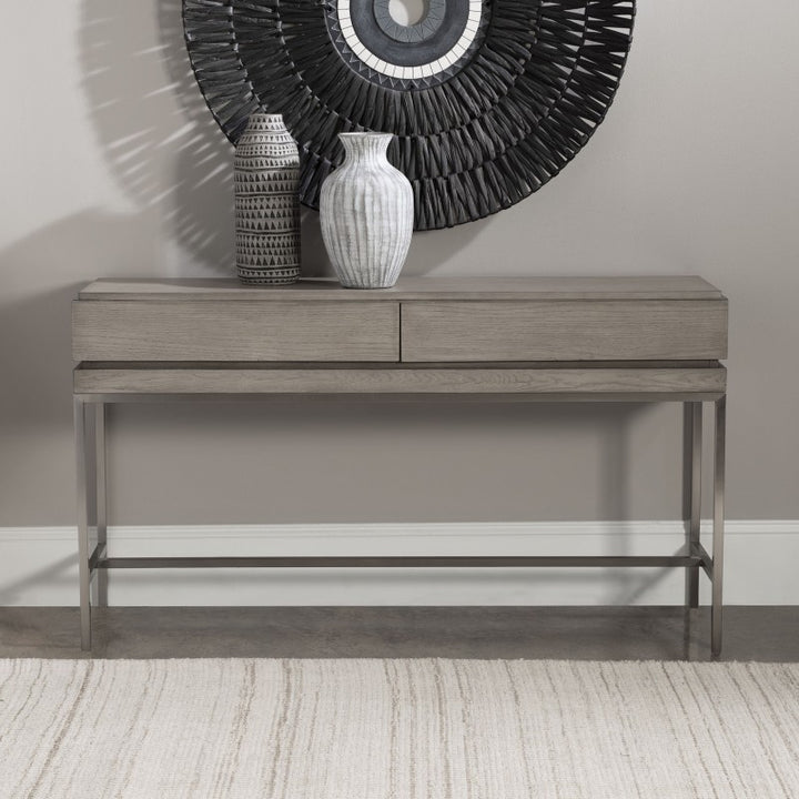 Kamala - Console Table - Gray Oak