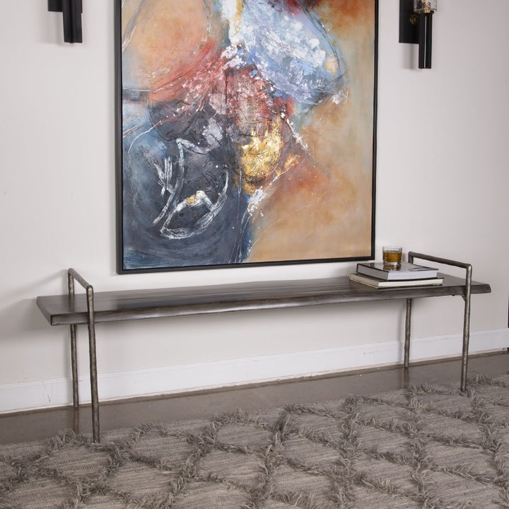 Chandos - Wooden Bench - Dark Gray