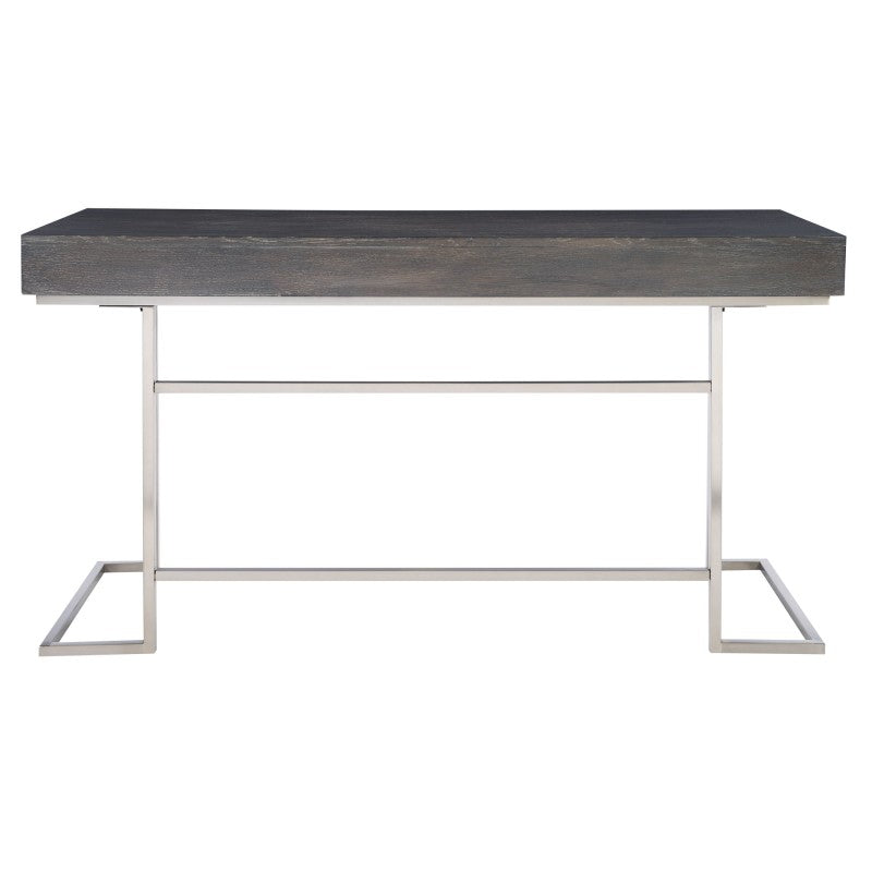 Claude - Modern Oak Desk - Dark Gray