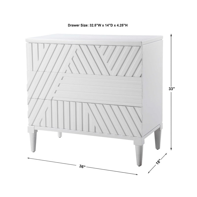 Colby - Drawer Chest - White