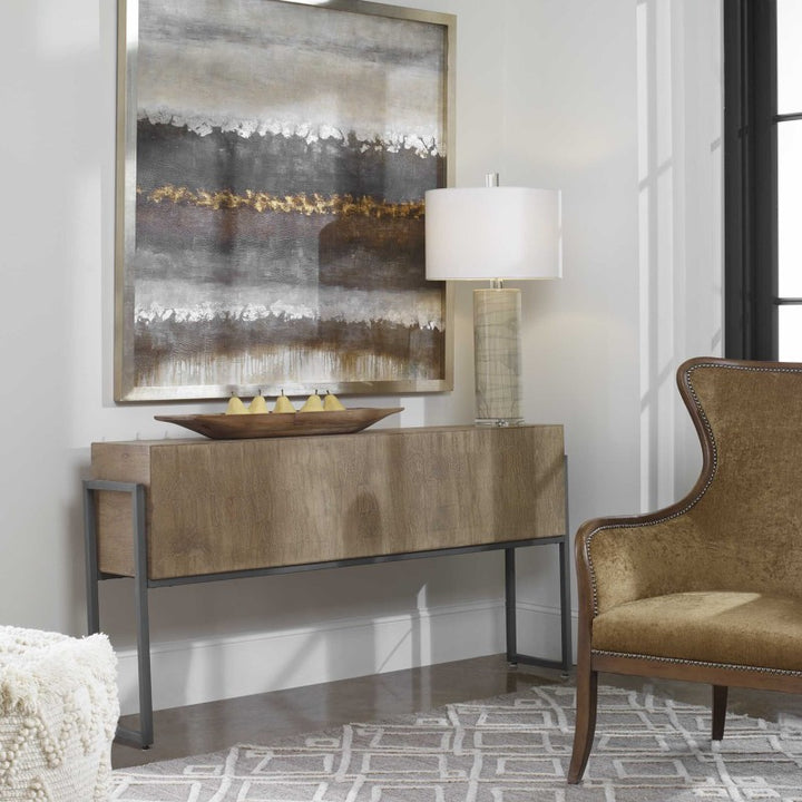 Nevis - Contemporary Console Table - Light Brown