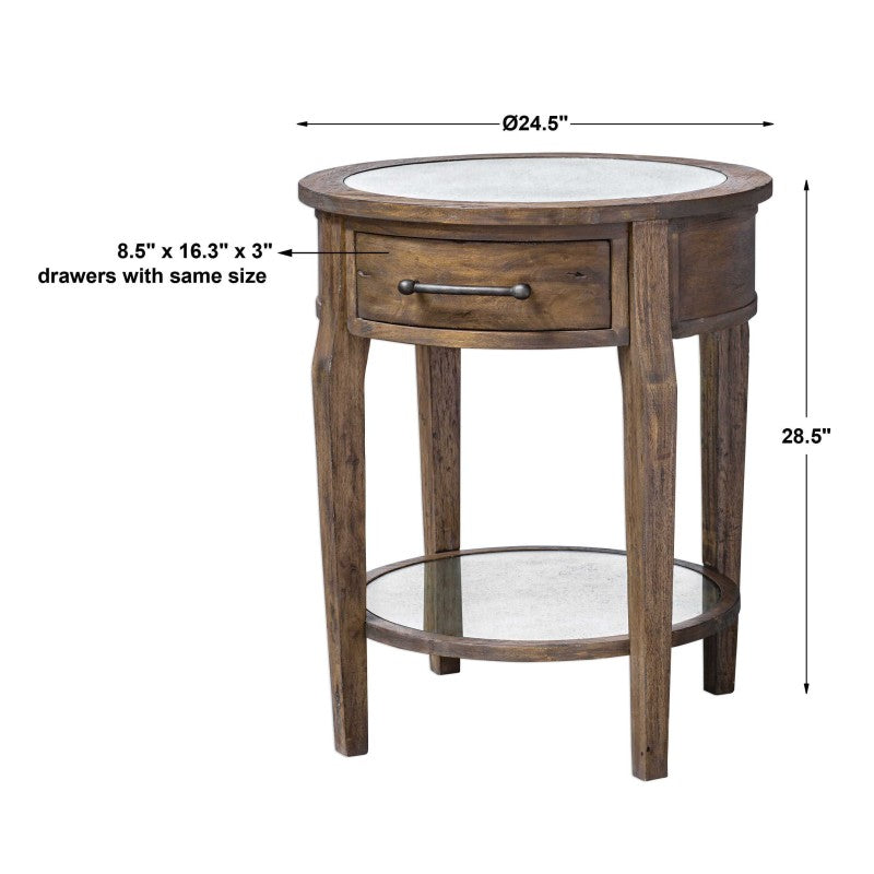 Raelynn - Wood Lamp Table - Light Brown