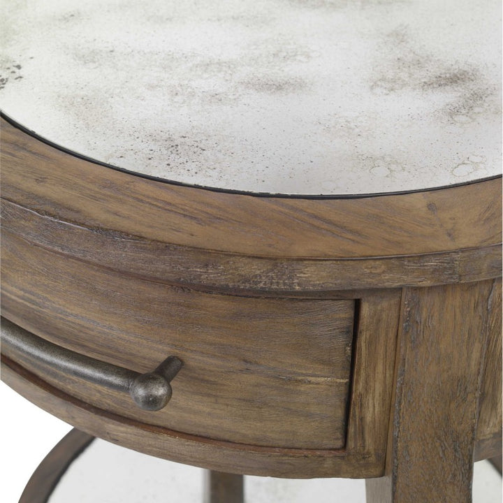 Raelynn - Wood Lamp Table - Light Brown