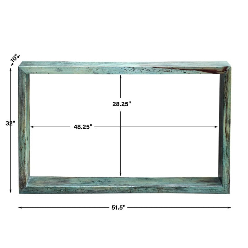 Teo - Wooden Console Table - Blue