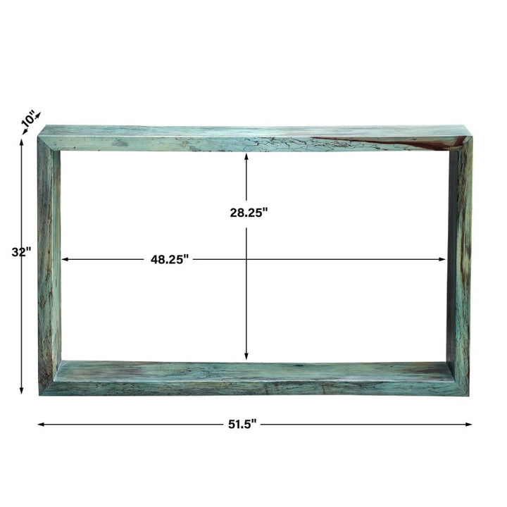Teo - Wooden Console Table - Blue