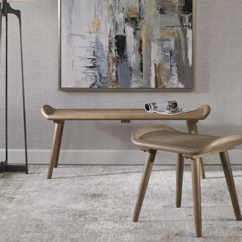 Arne - Scandinavian Small Bench - Light Brown