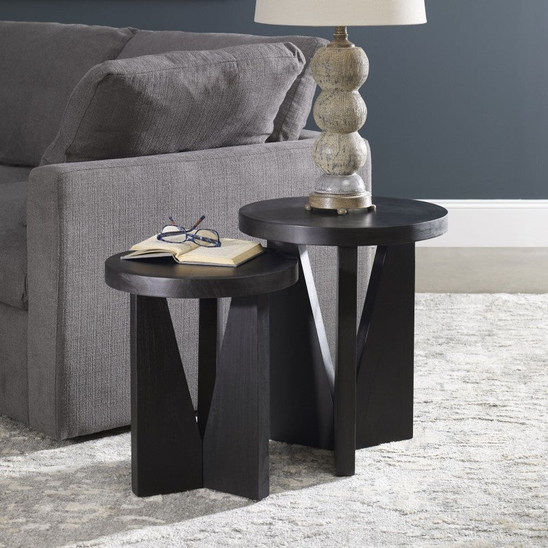 Nadette - Nesting Tables (Set of 2) - Black