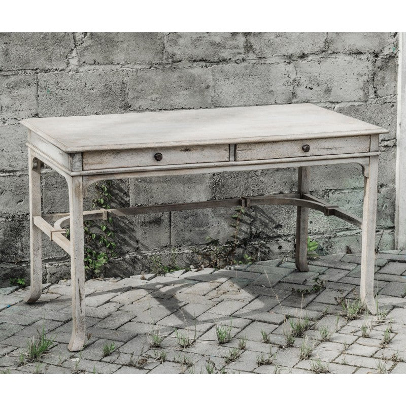 Bridgely - Aged Writing Desk - Beige