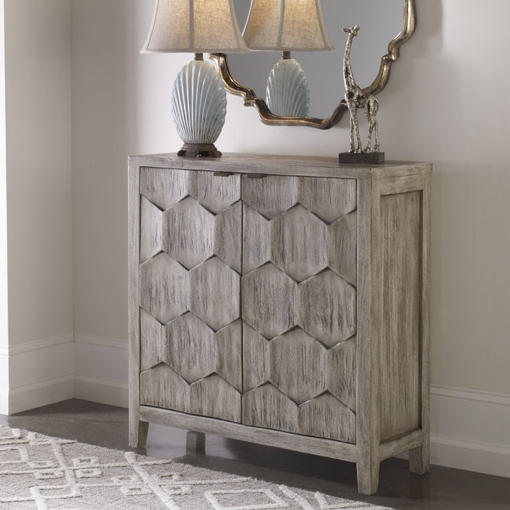Catori - Console Cabinet - Smoked Ivory