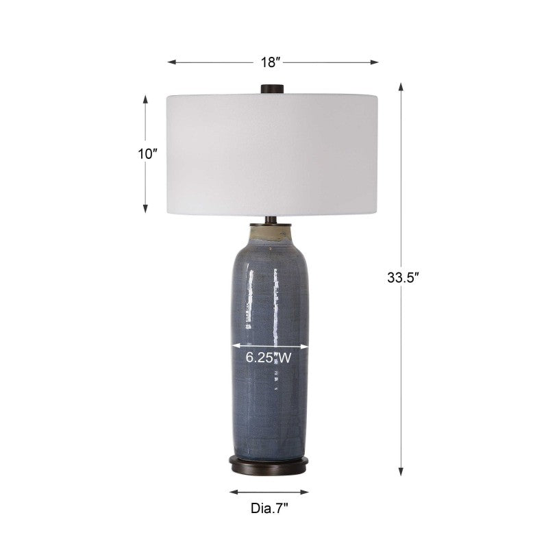 Vicente - Slate Table Lamp - Blue