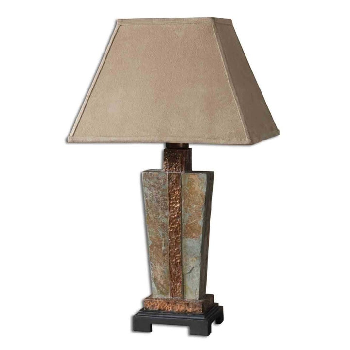Slate - Accent Lamp - Light Brown