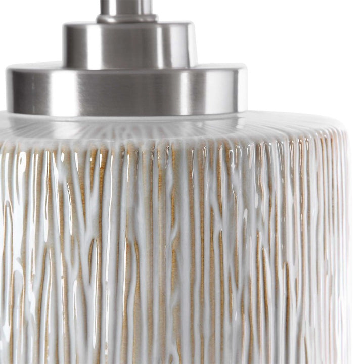 Georgios - Cylinder Table Lamp - White
