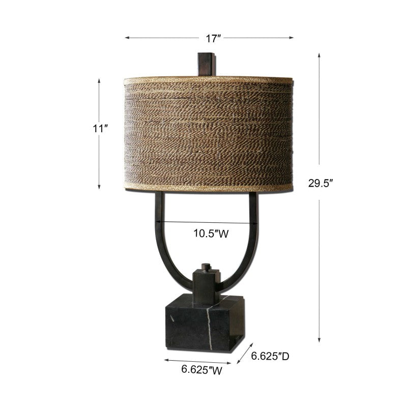 Stabina - Metal Table Lamp - Dark Brown