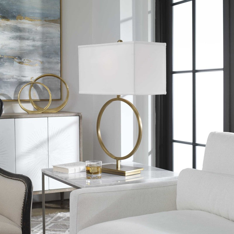 Duara - Circle Table Lamp - Gold