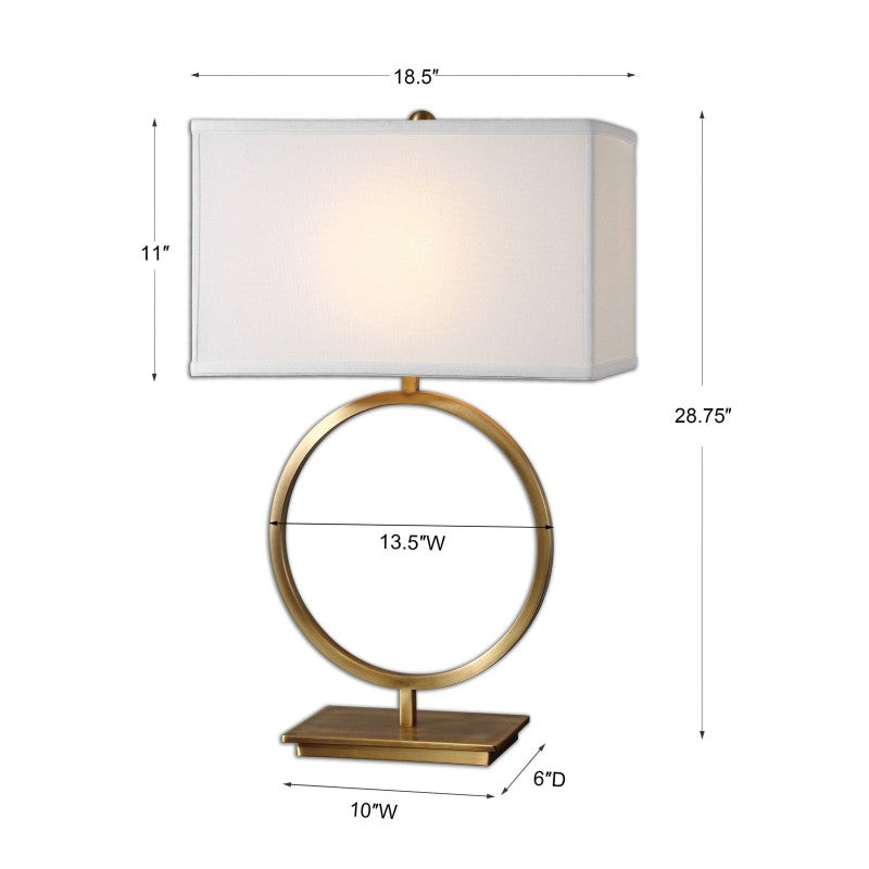Duara - Circle Table Lamp - Gold