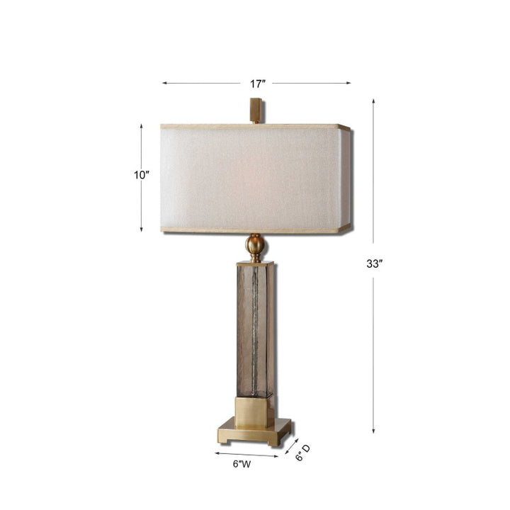 Caecilia - Glass Table Lamp - Amber