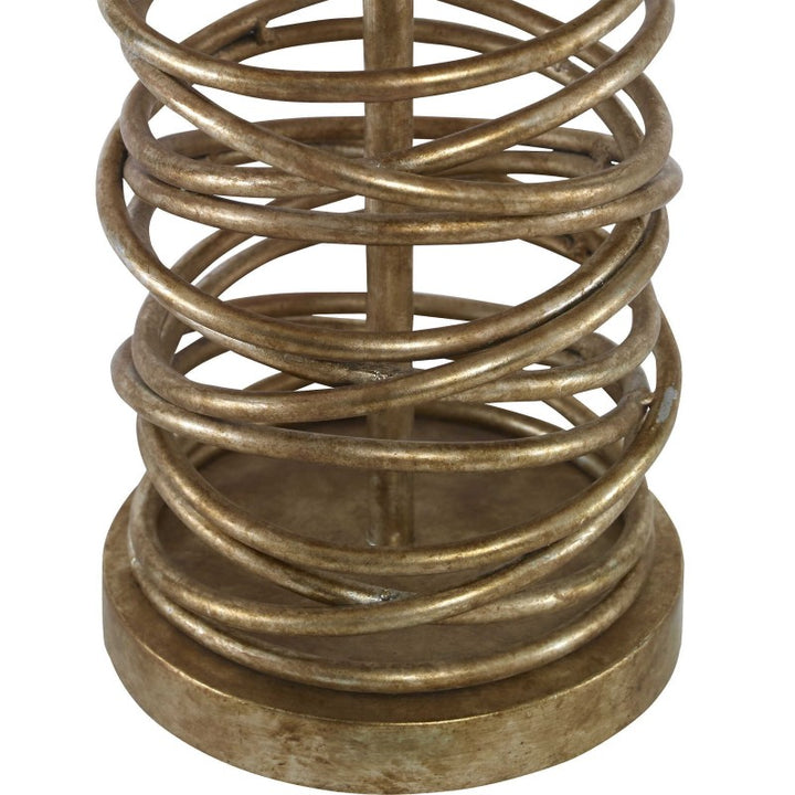 Amarey - Metal Ring Table Lamp - Gold