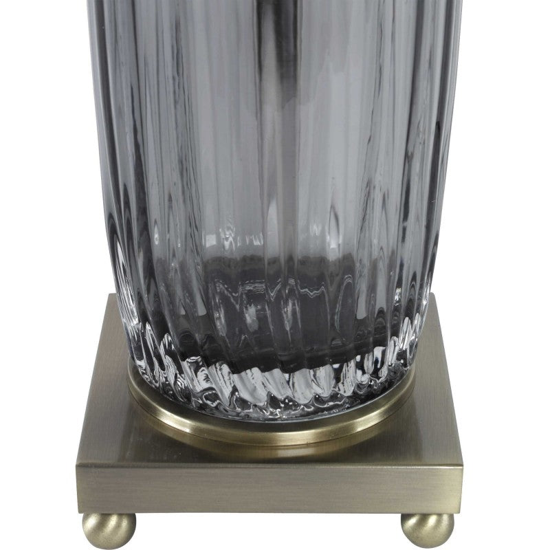 Vilminore - Glass Table Lamp - Gray