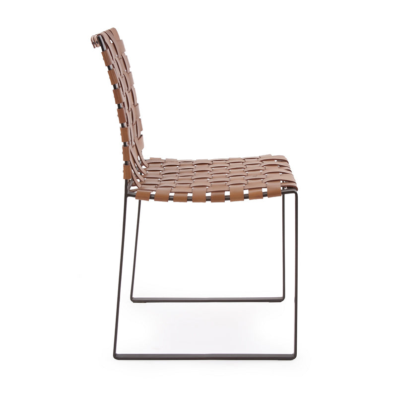 Woven Leather Chairs Dining Chair
