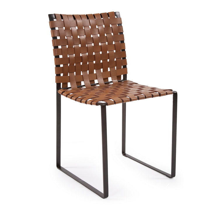 Woven Leather Chairs Dining Chair