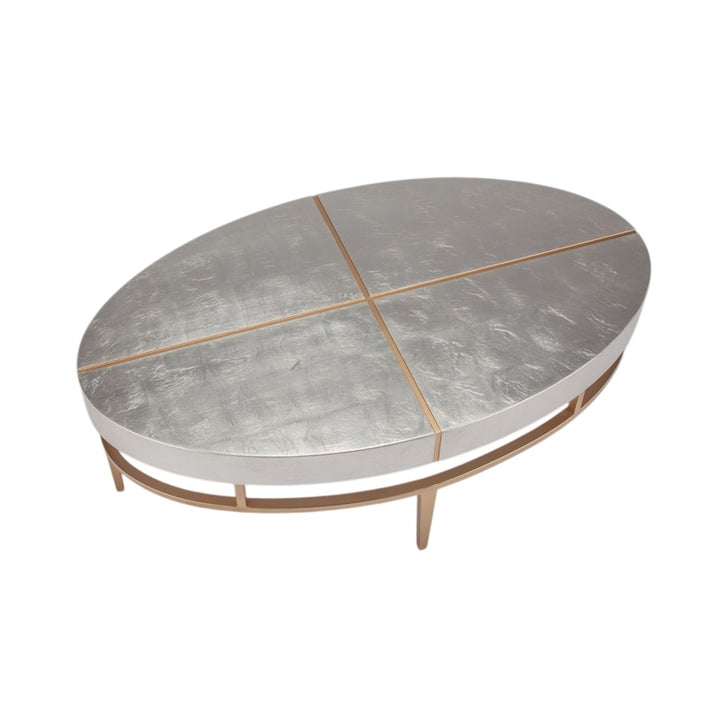 Silver Leaf Gold Cocktail Table