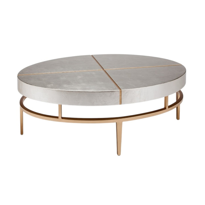 Silver Leaf Gold Cocktail Table