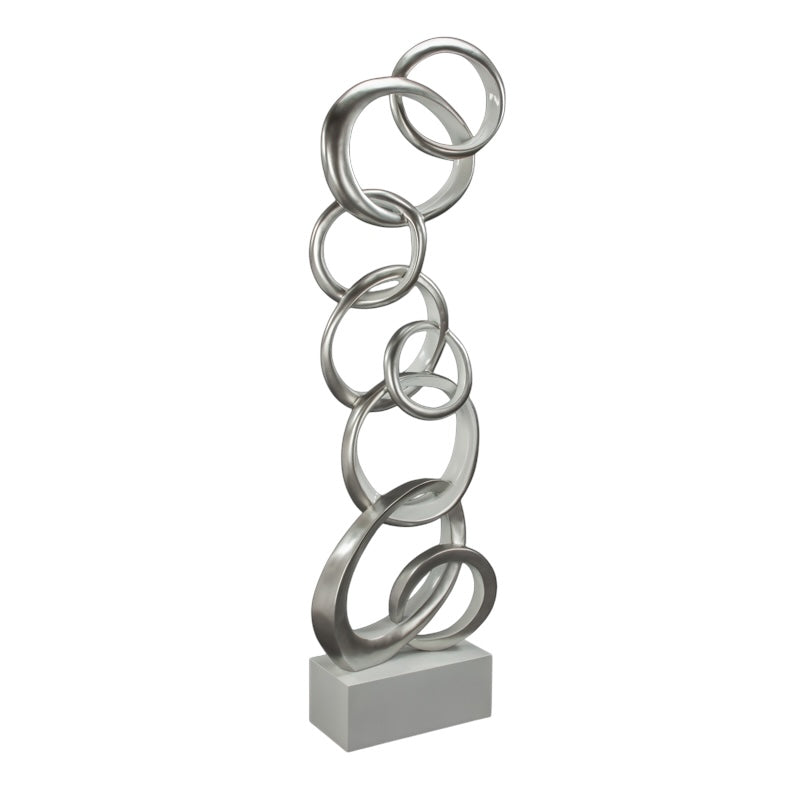 Silver CIrcle Sculpture