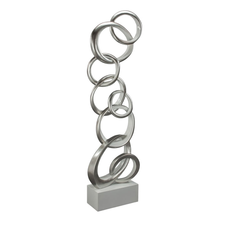 Silver CIrcle Sculpture
