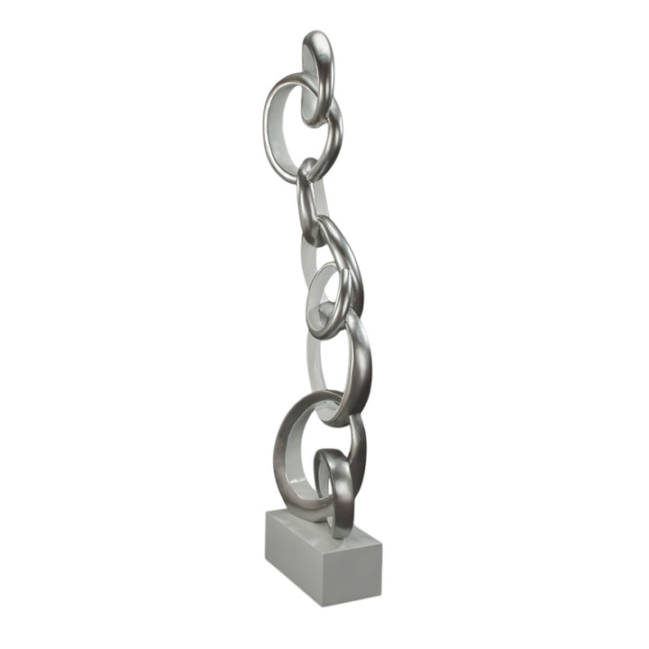 Silver CIrcle Sculpture