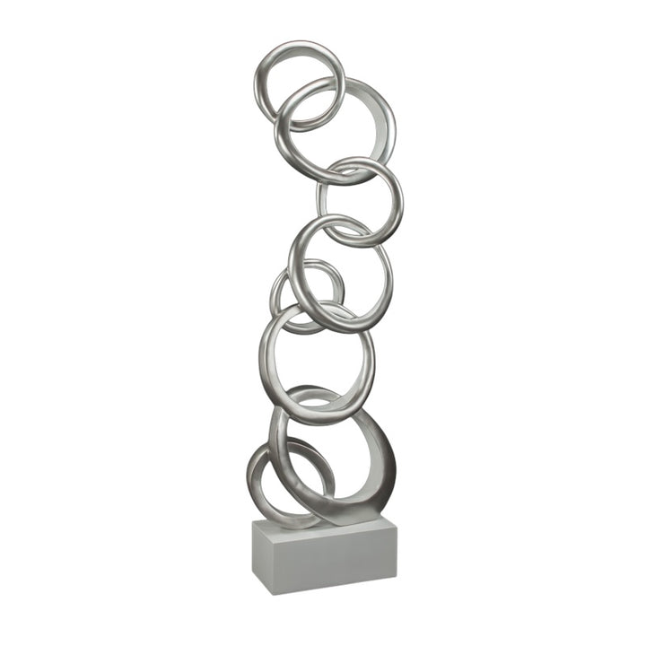 Silver CIrcle Sculpture