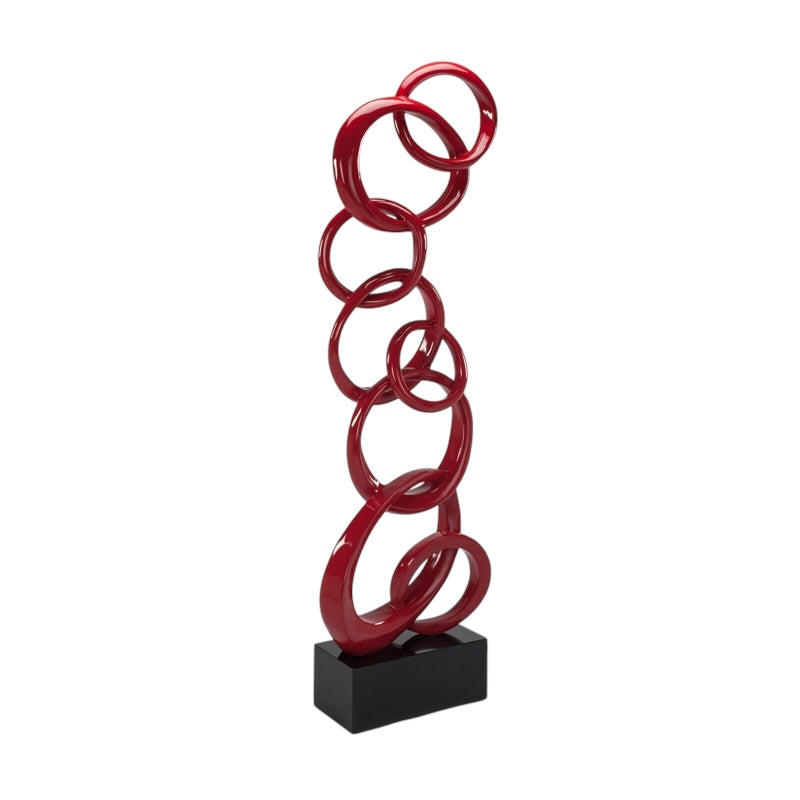 Red Circles Scupture