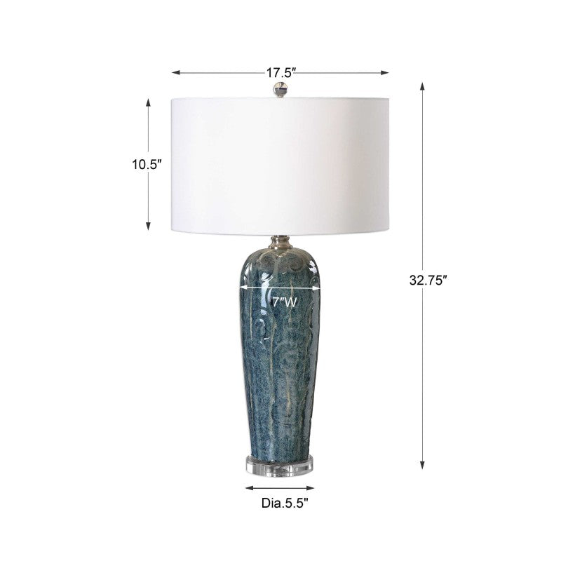 Maira - Ceramic Table Lamp - Blue
