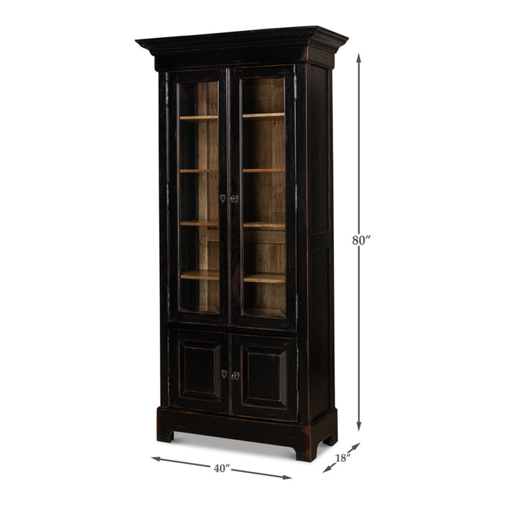 Bookcase In Ebony Finish
