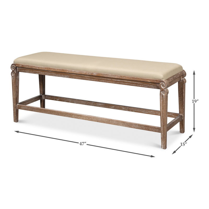 Smith Building Parlor Bench