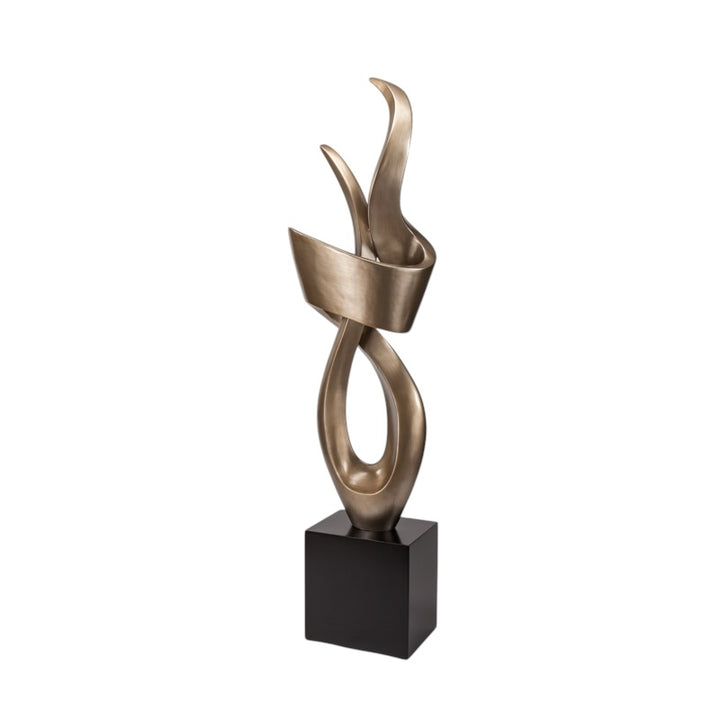 Heavy Abstract Champagne Sculpture
