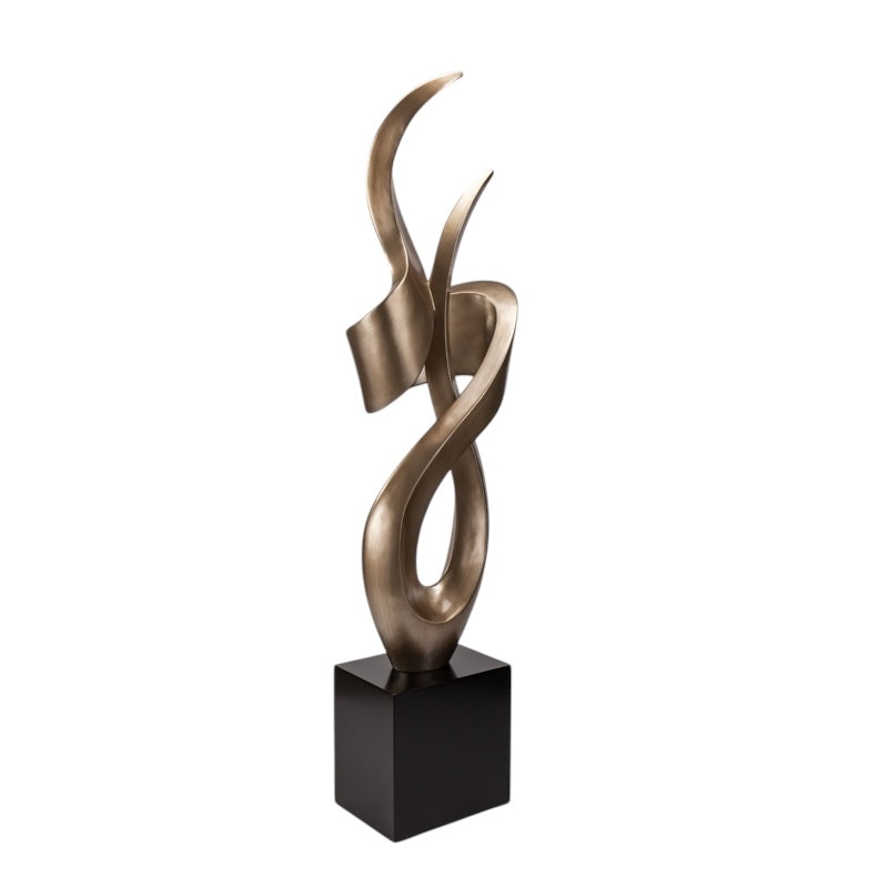 Heavy Abstract Champagne Sculpture