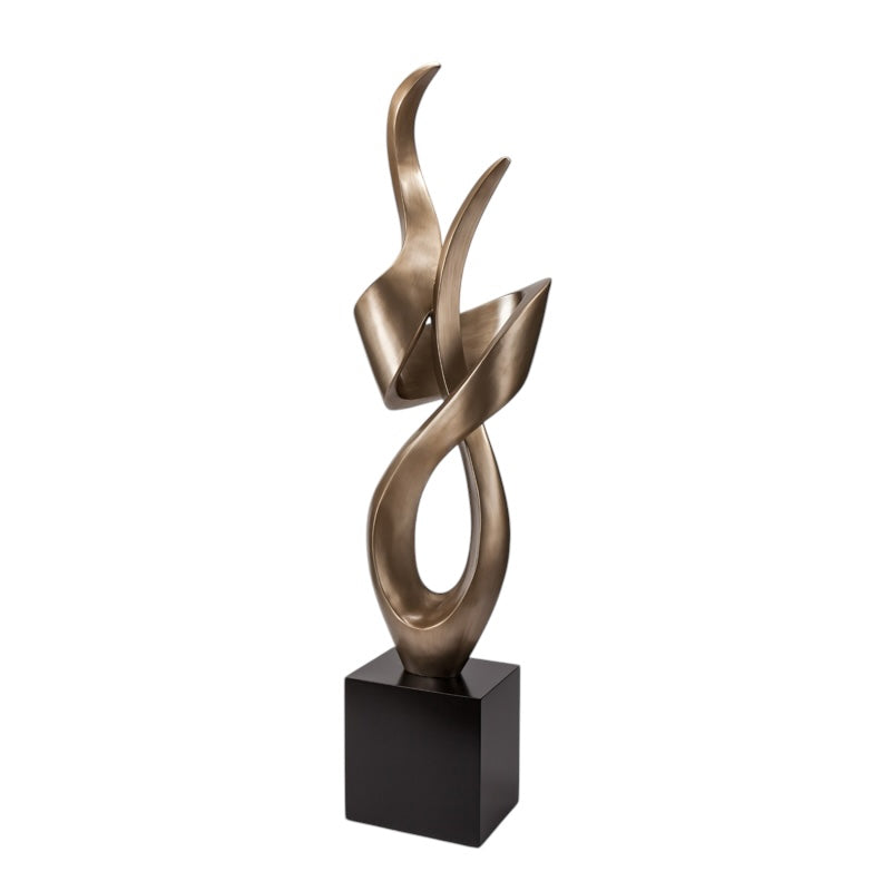 Heavy Abstract Champagne Sculpture