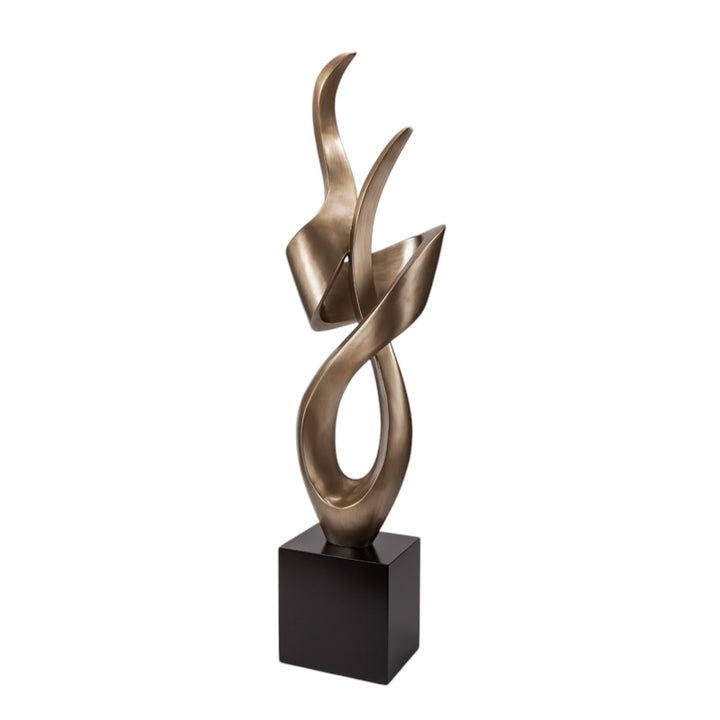 Heavy Abstract Champagne Sculpture