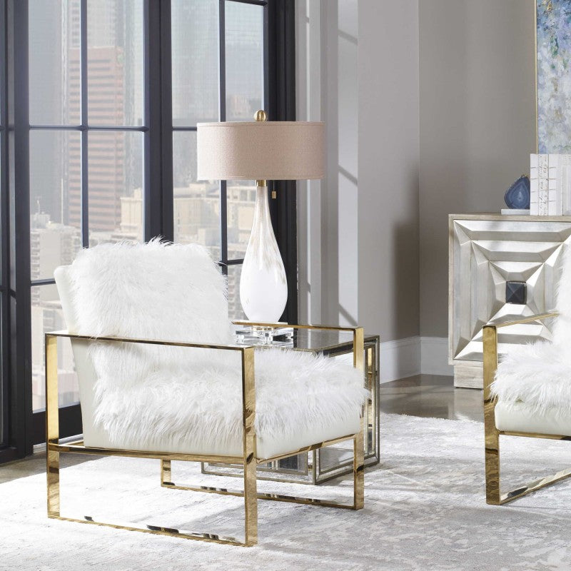 Cardoni - Glass Table Lamp - White