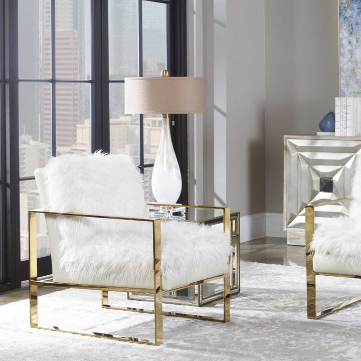 Cardoni - Glass Table Lamp - White