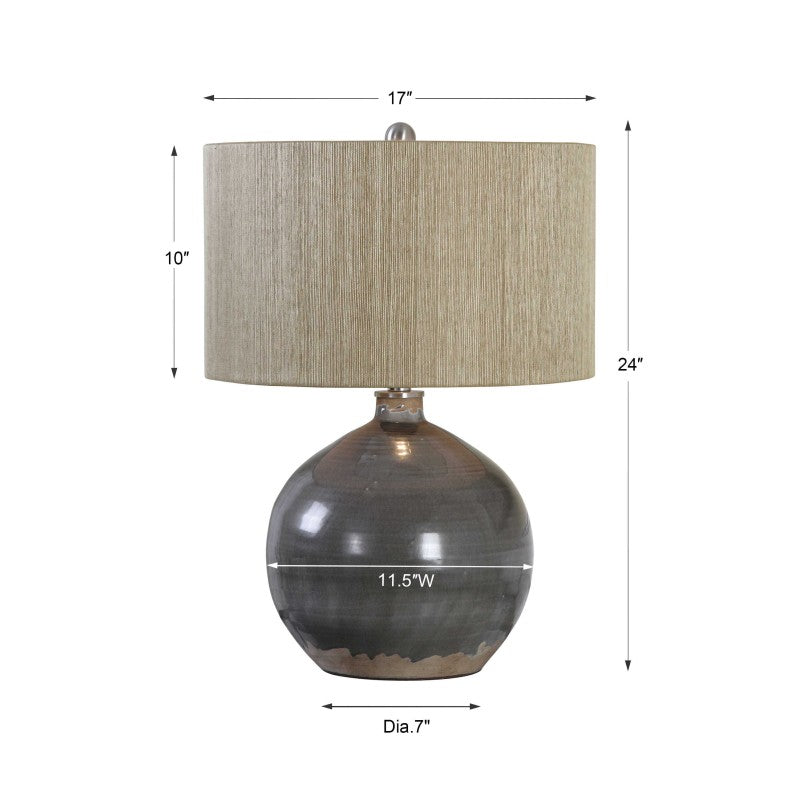 Vardenis - Ceramic Lamp - Gray