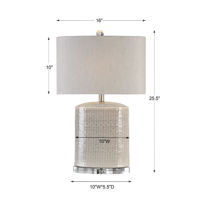 Modica - Ceramic Lamp - Taupe