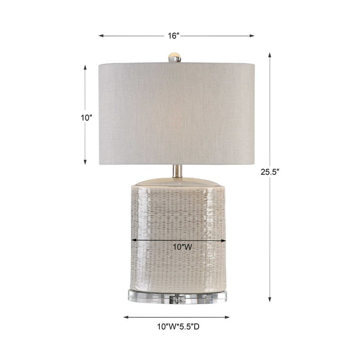 Modica - Ceramic Lamp - Taupe