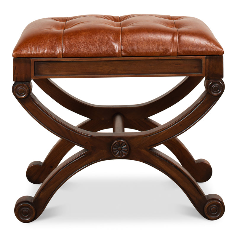Empire Stool W/Leather