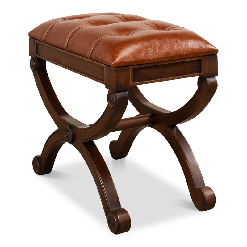 Empire Stool W/Leather