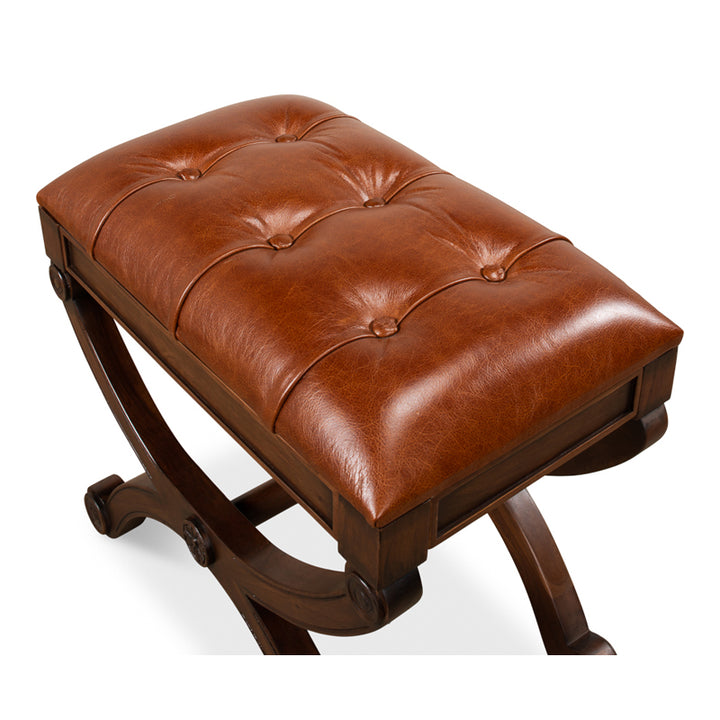 Empire Stool W/Leather