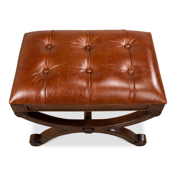 Empire Stool W/Leather