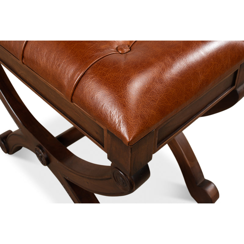 Empire Stool W/Leather