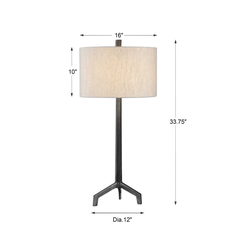 Ivor - Cast Iron Lamp - Black