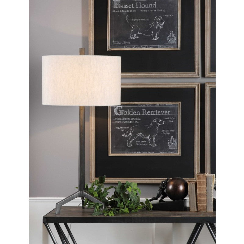 Ivor - Cast Iron Lamp - Black
